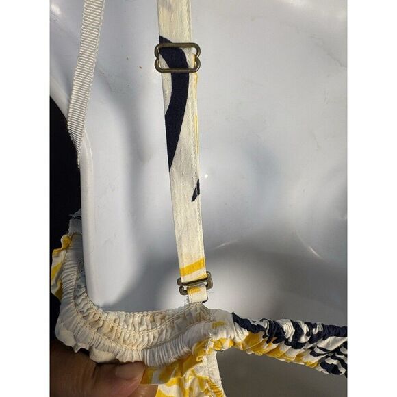 Anthropologie Flounce Pineapple Print Maxi Dress Size Small Yellow Black - Picture 5 of 10